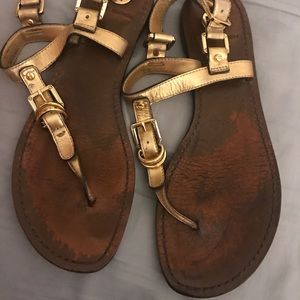 Gold Tory Burch sandals